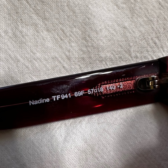 Tom Ford Bordeaux Gradient Cat Eye Sunglasses NWT | Burgundy TF Luxury Eyewear - Picture 7 of 13